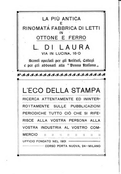 La donna italiana rivista mensile di lettere, scienze, arti e movimento sociale femminile