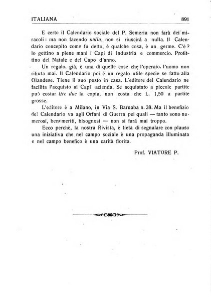 La donna italiana rivista mensile di lettere, scienze, arti e movimento sociale femminile