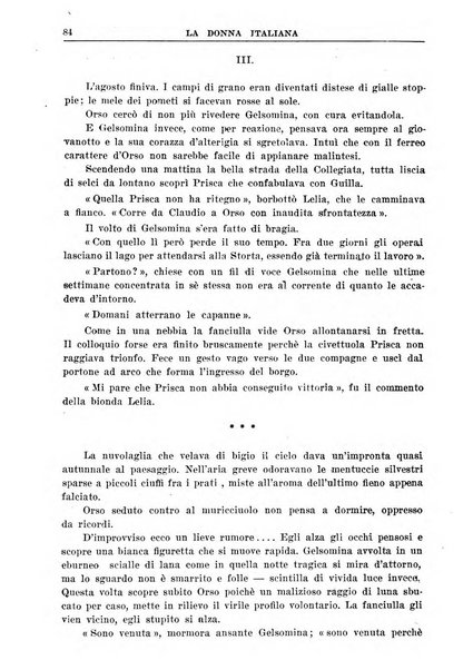 La donna italiana rivista mensile di lettere, scienze, arti e movimento sociale femminile