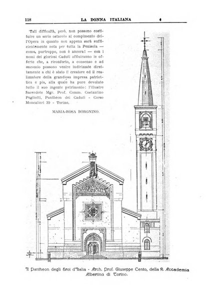La donna italiana rivista mensile di lettere, scienze, arti e movimento sociale femminile