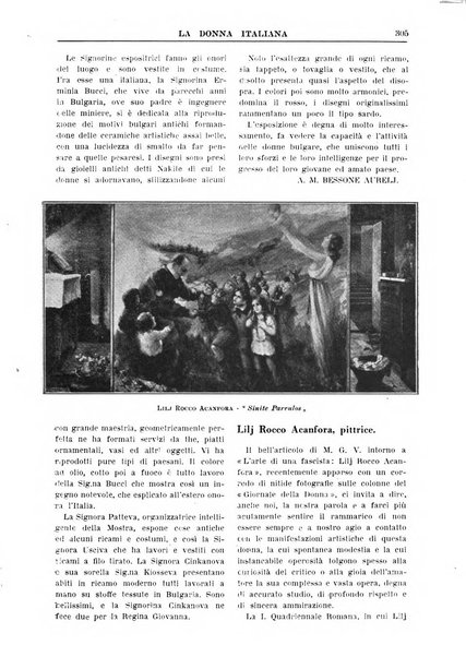 La donna italiana rivista mensile di lettere, scienze, arti e movimento sociale femminile