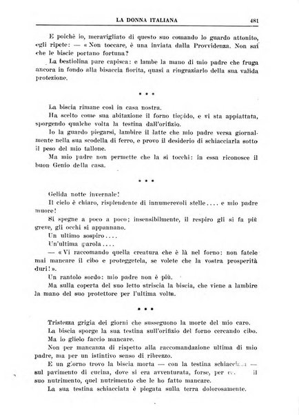 La donna italiana rivista mensile di lettere, scienze, arti e movimento sociale femminile