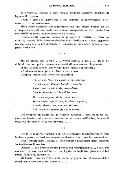 La donna italiana rivista mensile di lettere, scienze, arti e movimento sociale femminile