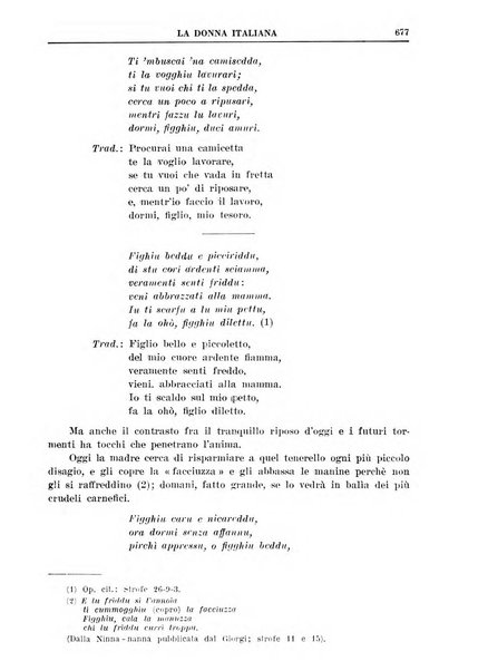 La donna italiana rivista mensile di lettere, scienze, arti e movimento sociale femminile