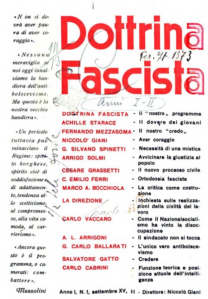 Dottrina fascista