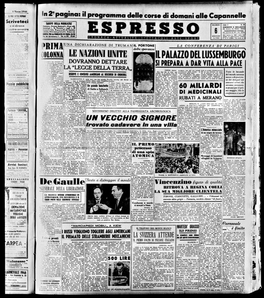 Espresso : cronaca, attualita, spettacoli, arte, sport