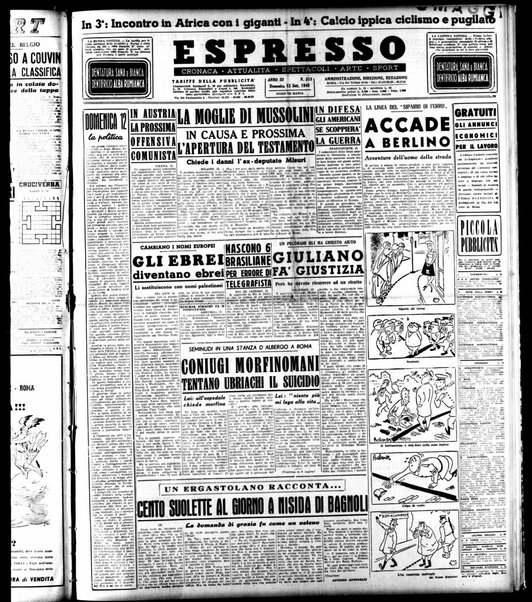 Espresso : cronaca, attualita, spettacoli, arte, sport