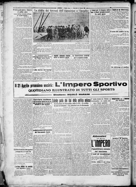 L' impero : quotidiano politico