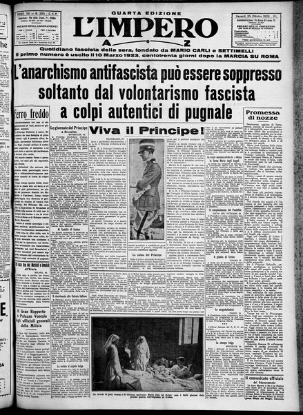 L' impero : quotidiano politico