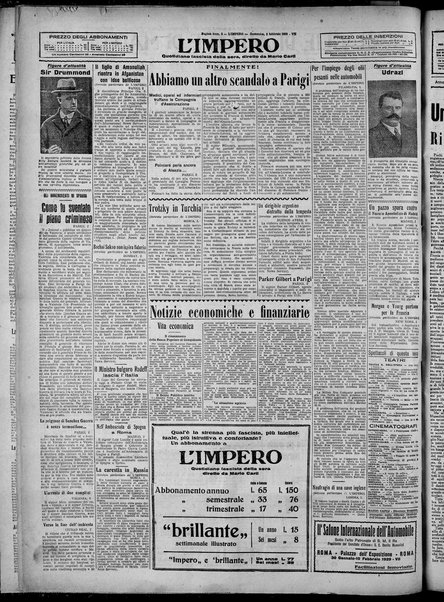 L' impero : quotidiano politico