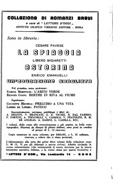 Lettere d'oggi