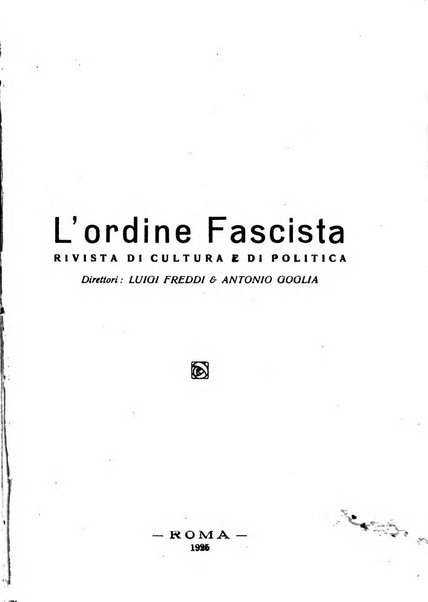 L'ordine fascista polemica