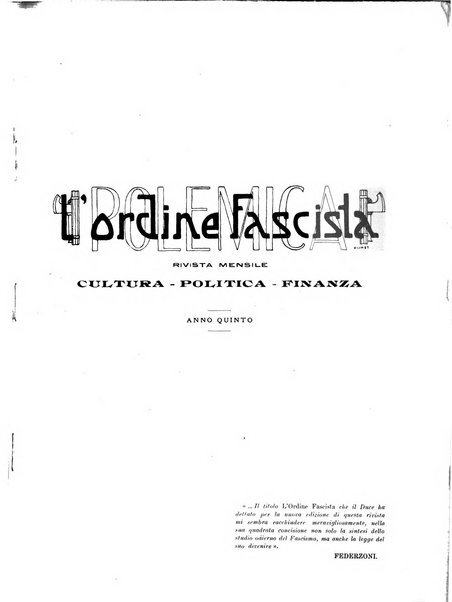 L'ordine fascista polemica