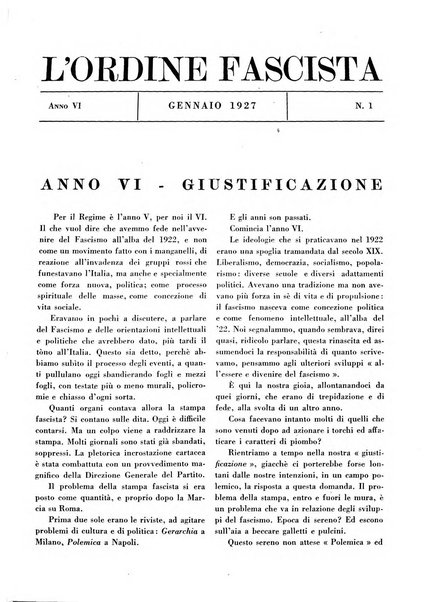 L'ordine fascista polemica