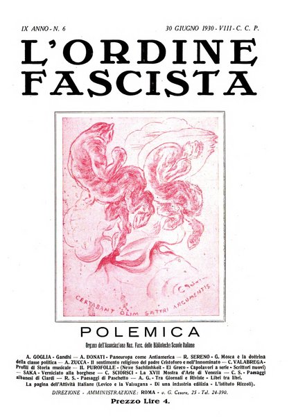 L'ordine fascista polemica