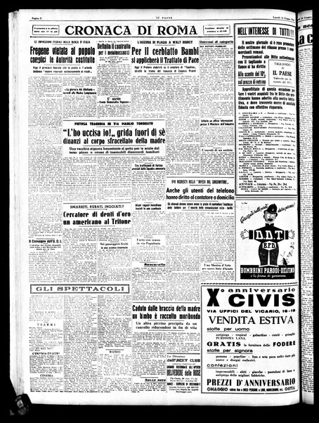 Il paese : quotidiano democratico del mattino