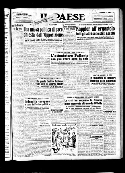 Il paese : quotidiano democratico del mattino