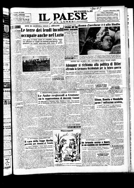 Il paese : quotidiano democratico del mattino