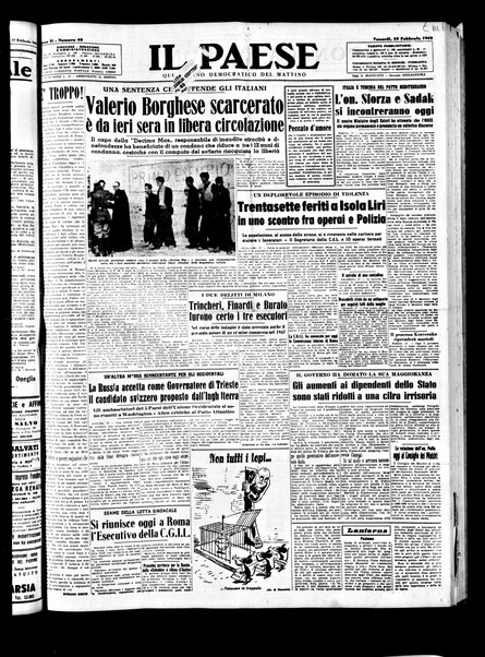 Il paese : quotidiano democratico del mattino