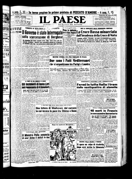 Il paese : quotidiano democratico del mattino