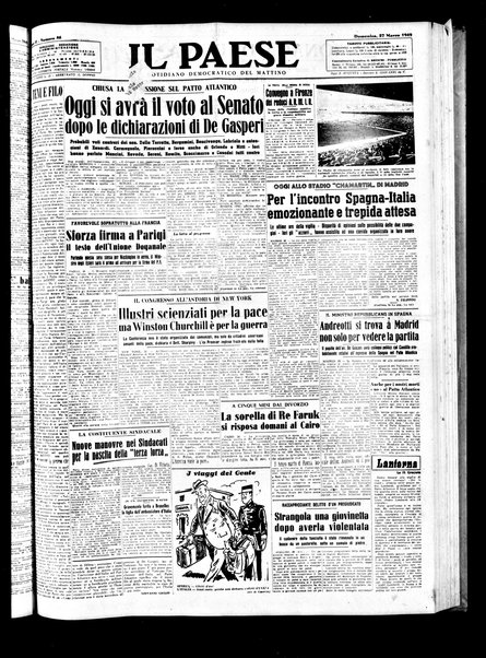 Il paese : quotidiano democratico del mattino