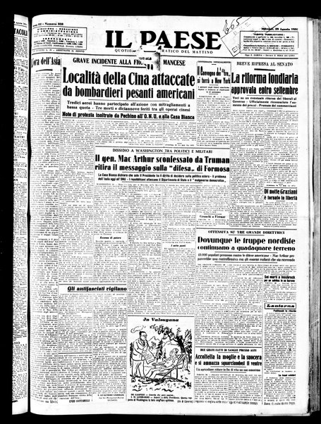 Il paese : quotidiano democratico del mattino