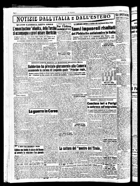 Il paese : quotidiano democratico del mattino