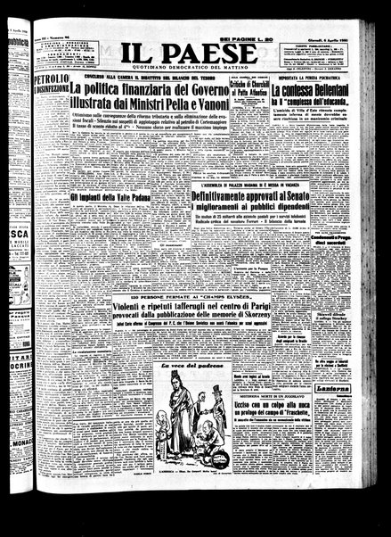 Il paese : quotidiano democratico del mattino