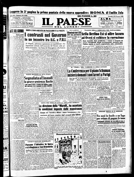 Il paese : quotidiano democratico del mattino