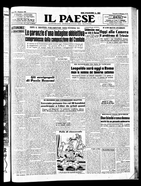 Il paese : quotidiano democratico del mattino