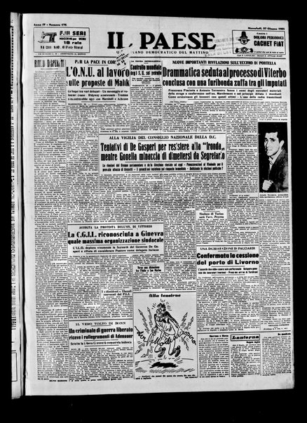 Il paese : quotidiano democratico del mattino