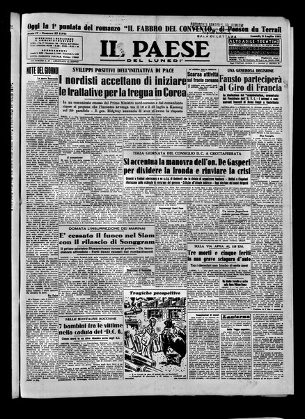 Il paese : quotidiano democratico del mattino