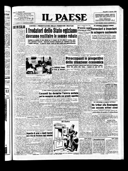 Il paese : quotidiano democratico del mattino