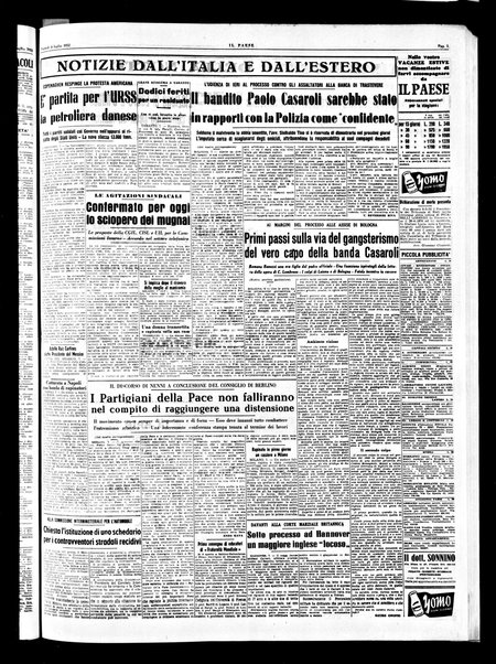 Il paese : quotidiano democratico del mattino