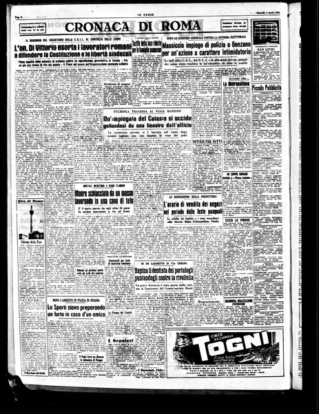 Il paese : quotidiano democratico del mattino