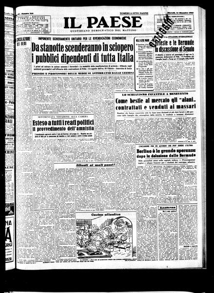 Il paese : quotidiano democratico del mattino