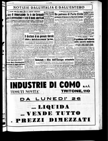 Il paese : quotidiano democratico del mattino