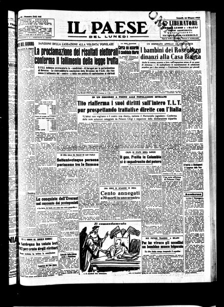 Il paese : quotidiano democratico del mattino