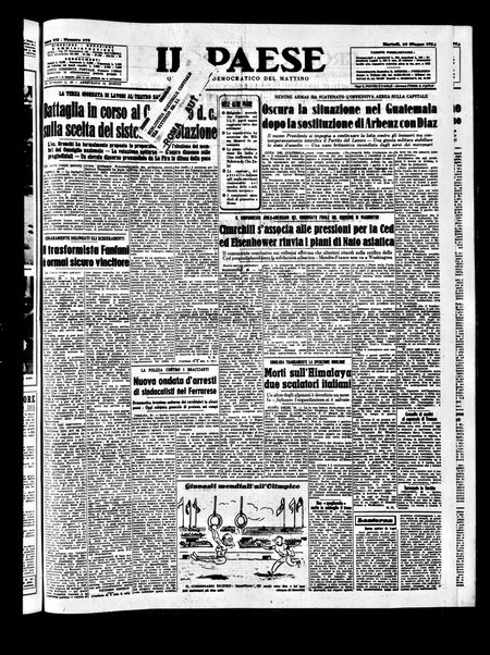 Il paese : quotidiano democratico del mattino