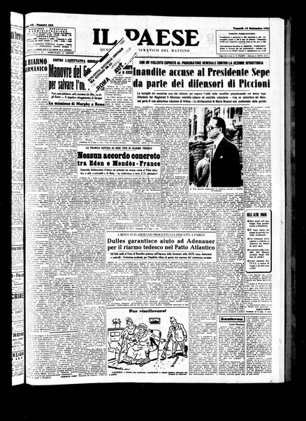 Il paese : quotidiano democratico del mattino