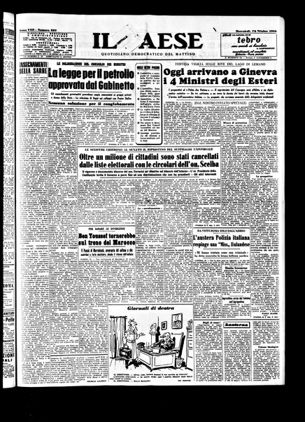 Il paese : quotidiano democratico del mattino