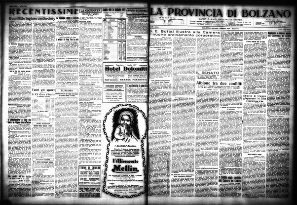 La provincia di Bolzano : quotidiano del Partito nazionale fascista