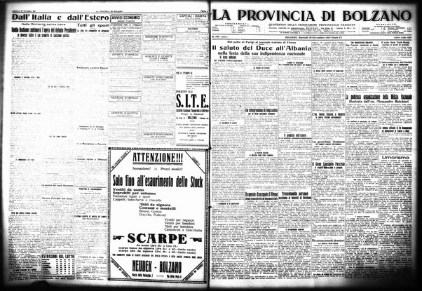 La provincia di Bolzano : quotidiano del Partito nazionale fascista