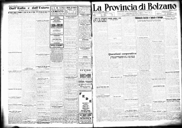 La provincia di Bolzano : quotidiano del Partito nazionale fascista