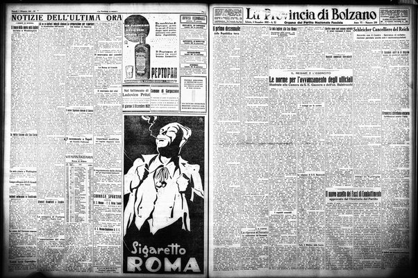 La provincia di Bolzano : quotidiano del Partito nazionale fascista