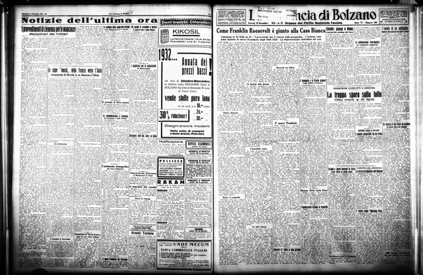 La provincia di Bolzano : quotidiano del Partito nazionale fascista