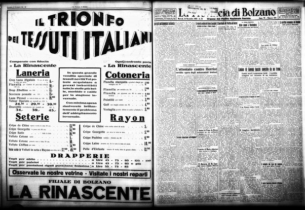 La provincia di Bolzano : quotidiano del Partito nazionale fascista