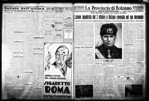 La provincia di Bolzano : quotidiano del Partito nazionale fascista