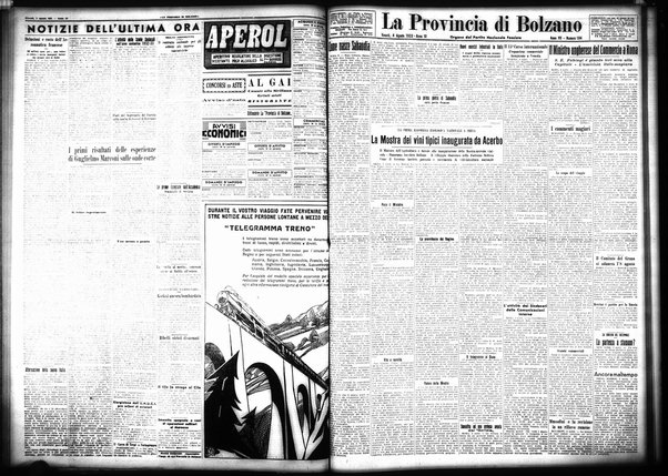 La provincia di Bolzano : quotidiano del Partito nazionale fascista