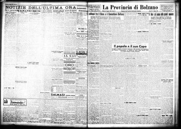 La provincia di Bolzano : quotidiano del Partito nazionale fascista